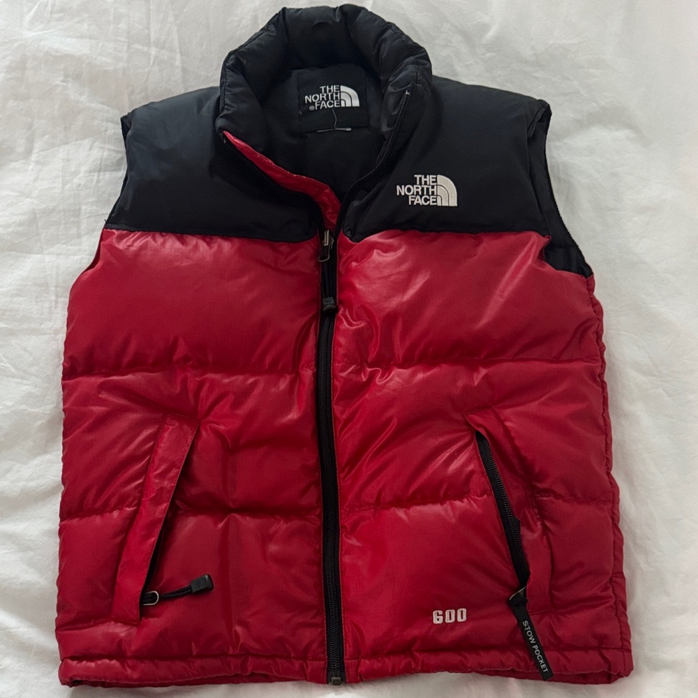 The North Face Boy’s Black and Red Puffer Vest